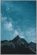 JUNIQE - Poster met kunststof lijst Dream Of Falling Stars