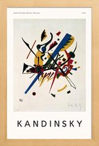 JUNIQE - Poster met houten lijst Kandinsky - Small Worlds -13x18