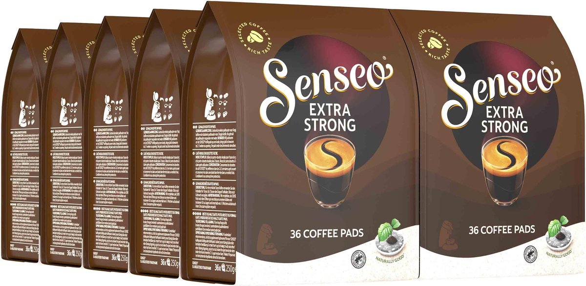 Senseo Extra Strong Koffiepads - 8/9 Intensiteit - 10 x 36 pads | bol.com