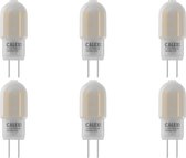 CALEX - LED Lamp 6 Pack - Burner - G4 Fitting - 1W - Dimbaar - Warm Wit 3000K - Wit