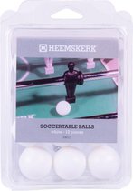 Heemskerk Tafelvoetbalballen Wit – per 12 stuks – Kunststof