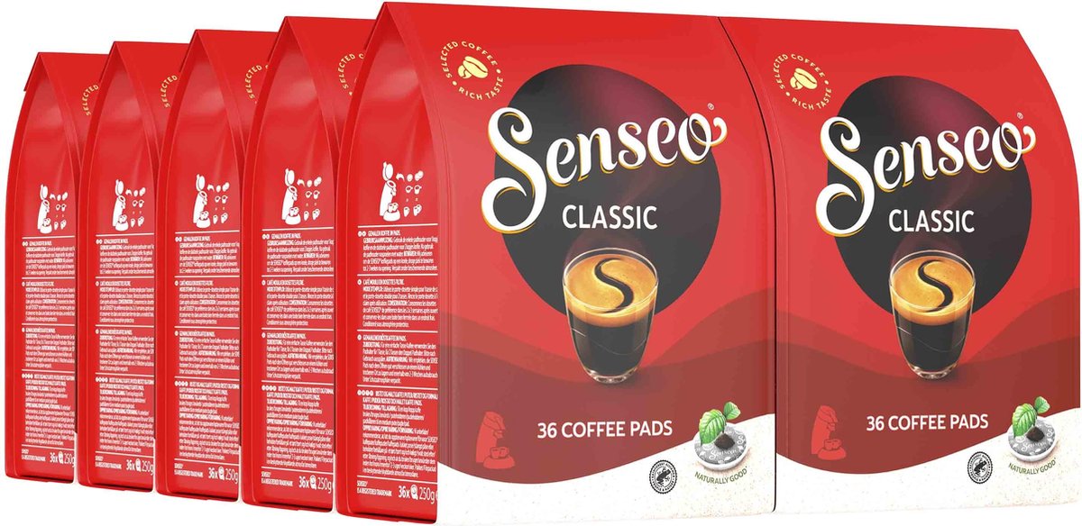 Senseo Classic Koffiepads - Intensiteit 5/9 - 10 x 36 pads - Senseo