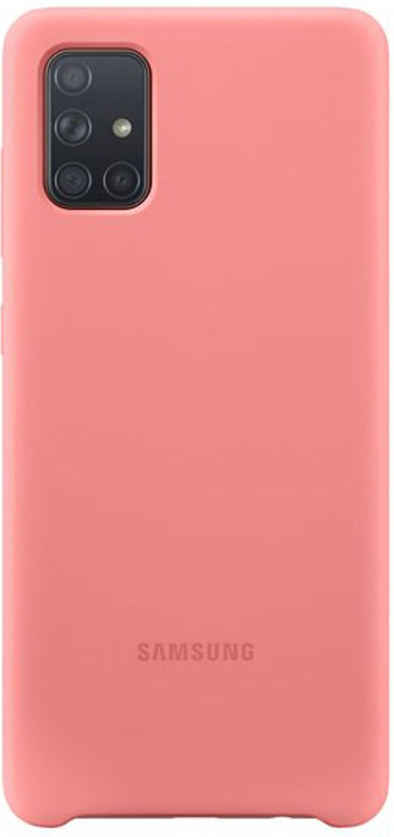 Samsung Silicone Cover Case - Samsung A71 - Roze