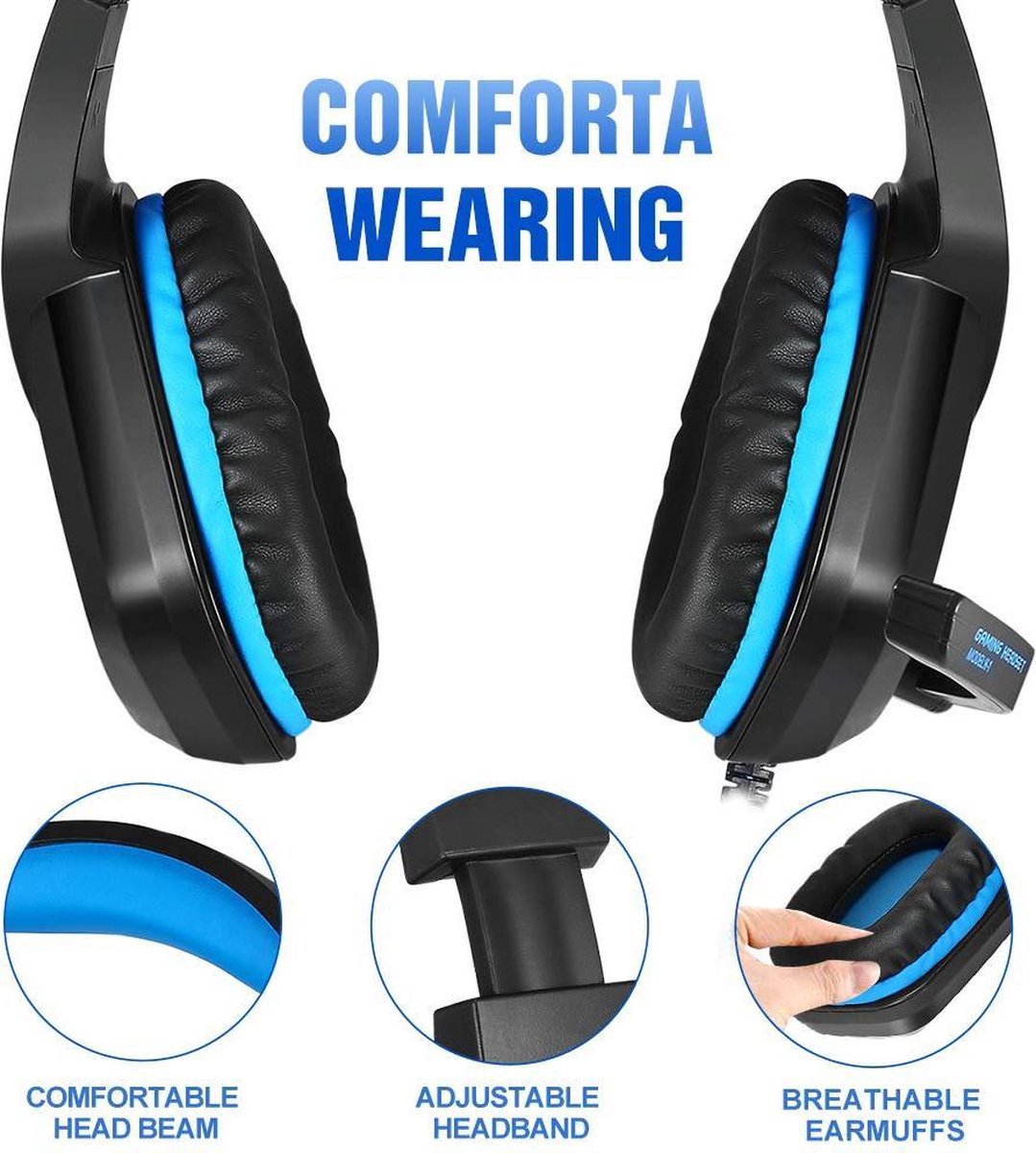 Casque Gaming Pacrate pour PS4/PS5/Xbox One/PC/Nintendo Switch