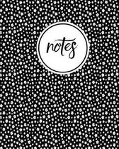 Notes: Daisy Flower Black White - Cute Writing Notebook For School, Home & Office - [Classic]
