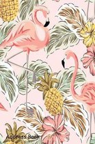 Address Book: For Contacts, Addresses, Phone, Email, Note, Emergency Contacts, Alphabetical Index With Watercolor Floral Leaves Flam
