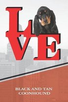 Black and Tan Coonhound: Dog Love Park Isometric Dot Paper Notebook Book Is 120 Pages 6x9