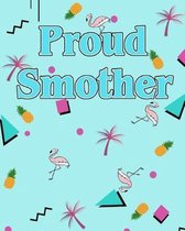 Proud Smother: 80's Graph Paper Design Notebook Beverly Goldbergs Tropical Beach