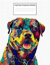 Graph Paper Composition Notebook: Quad Ruled 5 Squares Per Inch, 110 Pages, Rottweiler Dog Cover, 8.5 x 11 inches / 21.59 x 27.94 cm