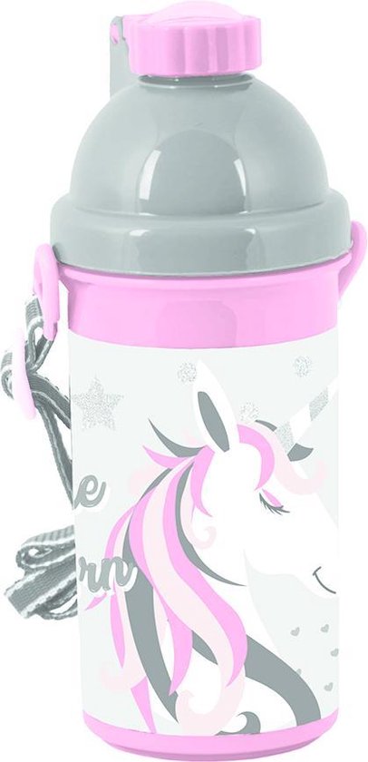 GOURDE,Violet-500ml--Bouteille'eau en paille Tritan pour enfants