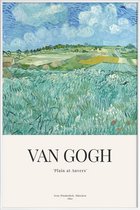 JUNIQE - Poster in kunststof lijst Van Gogh - Plain Near Auvers (1890)