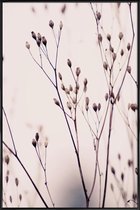 JUNIQE - Poster in kunststof lijst Wild Flower Pastel 3A Beige -20x30