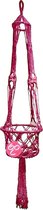 Lavandoux - Macramé Plantenhanger - Ø20 cm - Katoen - Roze