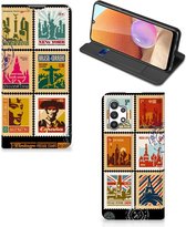 Beschermhoesje Geschikt voor Samsung Galaxy A32 5G Enterprise Editie | Geschikt voor Samsung A32 4G Telefoonhoesje Design Postzegels