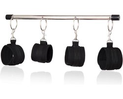 BDSM spreader bar / spreidstang verstelbaar met 4 hand/enkelboeien Cimejo®