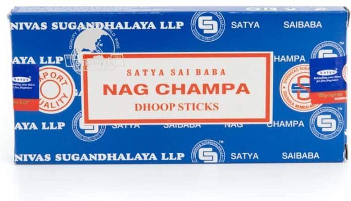Satya Nag Champa – Dhoop Sticks (1 pakje) Blauw