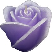 Violet roos figuurkaars met lavendel geur 100/120 (30 uur)