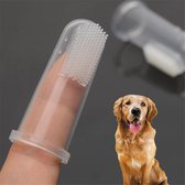 Dieren tandenborstel - Honden vinger tandenborstel - Vinger - Tandenborstel - Tandverzorging - Gebitverzorging - Hond