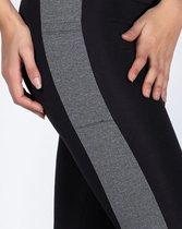 Dames Legging | legging met patroon | hoogsluitend |elastische band |hardlopen  –  sport – yoga  –  fitness legging | polyester | elastaan | lycra |zwart | M