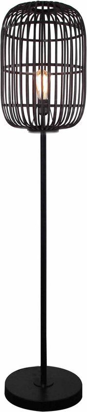 Freelight Treccia vloerlamp - lantaarn - Ø32 cm - 175 cm hoog - E27 - zwart