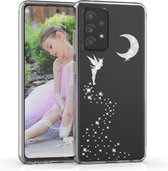 kwmobile telefoonhoesje voor Samsung Galaxy A52 / A52 5G / A52s 5G - Hoesje voor smartphone - Glitterfee design