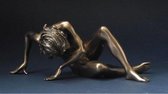 Maddeco - Bodytalk - beeldje naakte vrouw - erotisch - bronskleurig