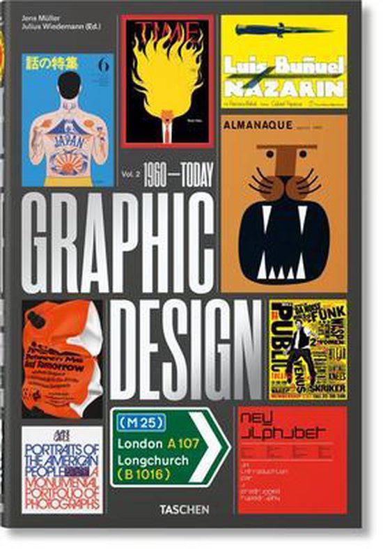 Boek cover The History of Graphic Design. Vol. 2, 1960-Today van Jens Müller (Hardcover)