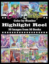 Color by Number for Adults- Color By Number Highlight Reel - 50 Images from 50 Books