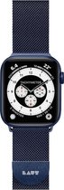 LAUT - Apple Watch 6 44mm Bandje - Metaal Steel Loop Blauw