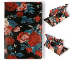 HB Hoes Geschikt voor Samsung Galaxy Tab A7 (2020) 10.4 inch - Draaibare Tablet Case Met Print - Vintage Bloemen