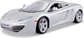 McLaren 12C (Wit) (20 cm) 1/24 Bburago - Modelauto - Schaalmodel - Modelauto - Miniatuurauto - Miniatuur autos