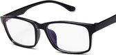 WiseGoods Premium Bril Zonder Sterkte - Nerdbril - Stijlvol - Retro Design - Wayfarer - Helderen Lenzen - Verkleedkleding - Zwart