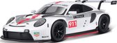 Porsche 911 RSR (Wit) (20 cm) 1/24 Bburago - Modelauto - Schaalmodel - Modelauto - Miniatuurauto - Miniatuur autos