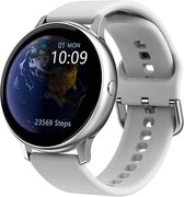 Tijdspeeltgeenrol smartwatch F68 WIT - Stappenteller - Hartslagmeter - Bloeddrukmeter - Bluetooth - Waterdicht - Gezond - Fitness -