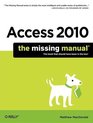 Access 2010 The Missing Manual