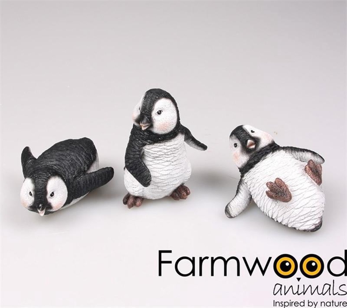 Pinguins 12x7x5cm Set Van 4 Stuks