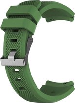 Strap-it Siliconen horlogeband 20mm - universeel - donkergroen