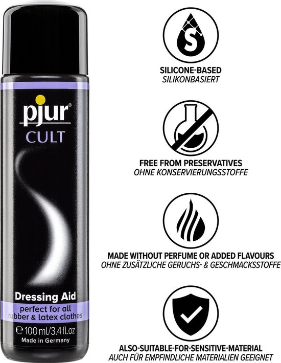Pjur Cult Dressing aid Latex Gel 100 ml bol
