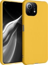 kwmobile telefoonhoesje voor Xiaomi 11 Lite (5G) NE / Mi 11 Lite (5G) - Hoesje voor smartphone - Back cover in honinggeel