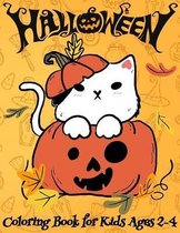 Halloween Coloring Book for Kids Ages 2-4