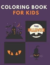 Coloring Book For Kids, Happy Halloween