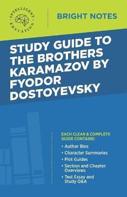 Bright Notes Study Guide to The Brothers Karamazov by Fyodor