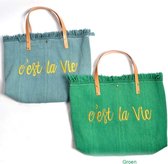 Guiliano - Canvas Shopper - C'est La Vie - Groen