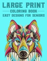 Large Print Coloring Book Easy Designs For Seniors