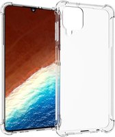 Shop4 - Samsung Galaxy A12 Hoesje - Zachte Back Case Drop Proof Transparant