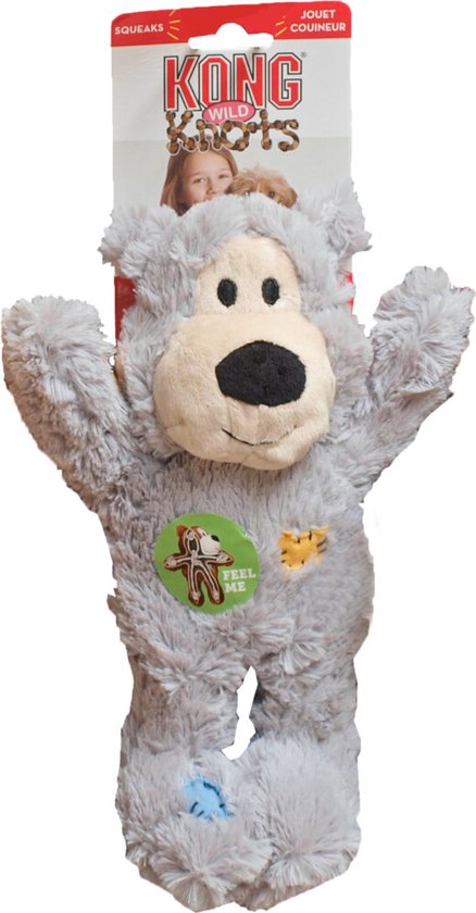 Ours Kong Wild Knots - Jouets pour chien - Assortis - M - 25 x 20 x 10 cm