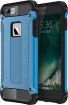 Mobigear Outdoor Backcover Hoesje - Geschikt voor Apple iPhone 8 Plus - Gsm case - Blauw