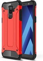 Mobigear Outdoor Hardcase Hoesje - Geschikt voor Samsung Galaxy A6 Plus (2018) - Rood