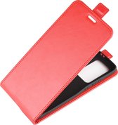 Huawei P40 Pro Plus Hoesje - Mobigear - Serie - Kunstlederen Flipcase - Rood - Hoesje Geschikt Voor Huawei P40 Pro Plus