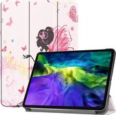 Apple iPad Pro 11 (2020) Hoes - Mobigear - Tri-Fold Serie - Kunstlederen Bookcase - Elf - Hoes Geschikt Voor Apple iPad Pro 11 (2020)